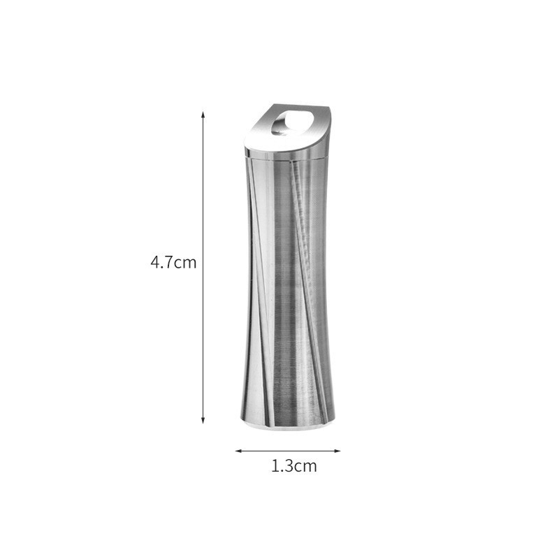 TC4 Titanium Waterproof EDC Pill Capsule Outdoor Survival Mini Storage Keychain