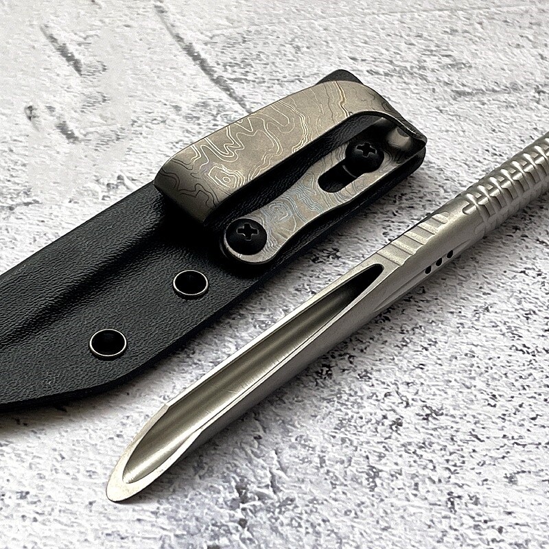 Titanium Outdoor Multi Tool EDC Tea Knife Ice Pick Tea Cake Pick with K Sheath