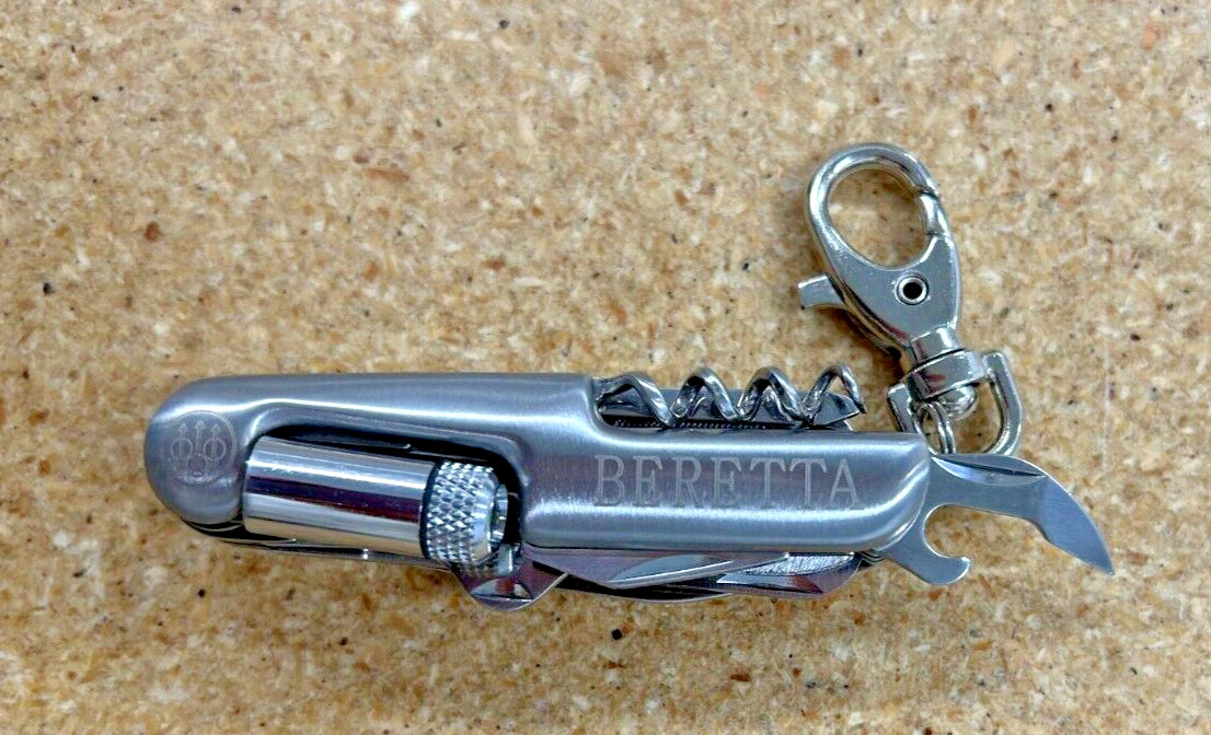Beretta Multi-Tool New Pocket Tool with LED JK81OAO2 W/Belt Sheath