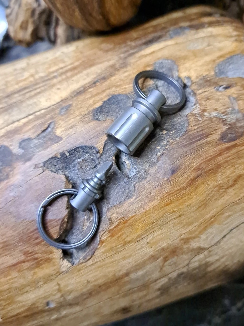 Pro Series Titanium Quick-Release Multi-Tool Swivel Keychain