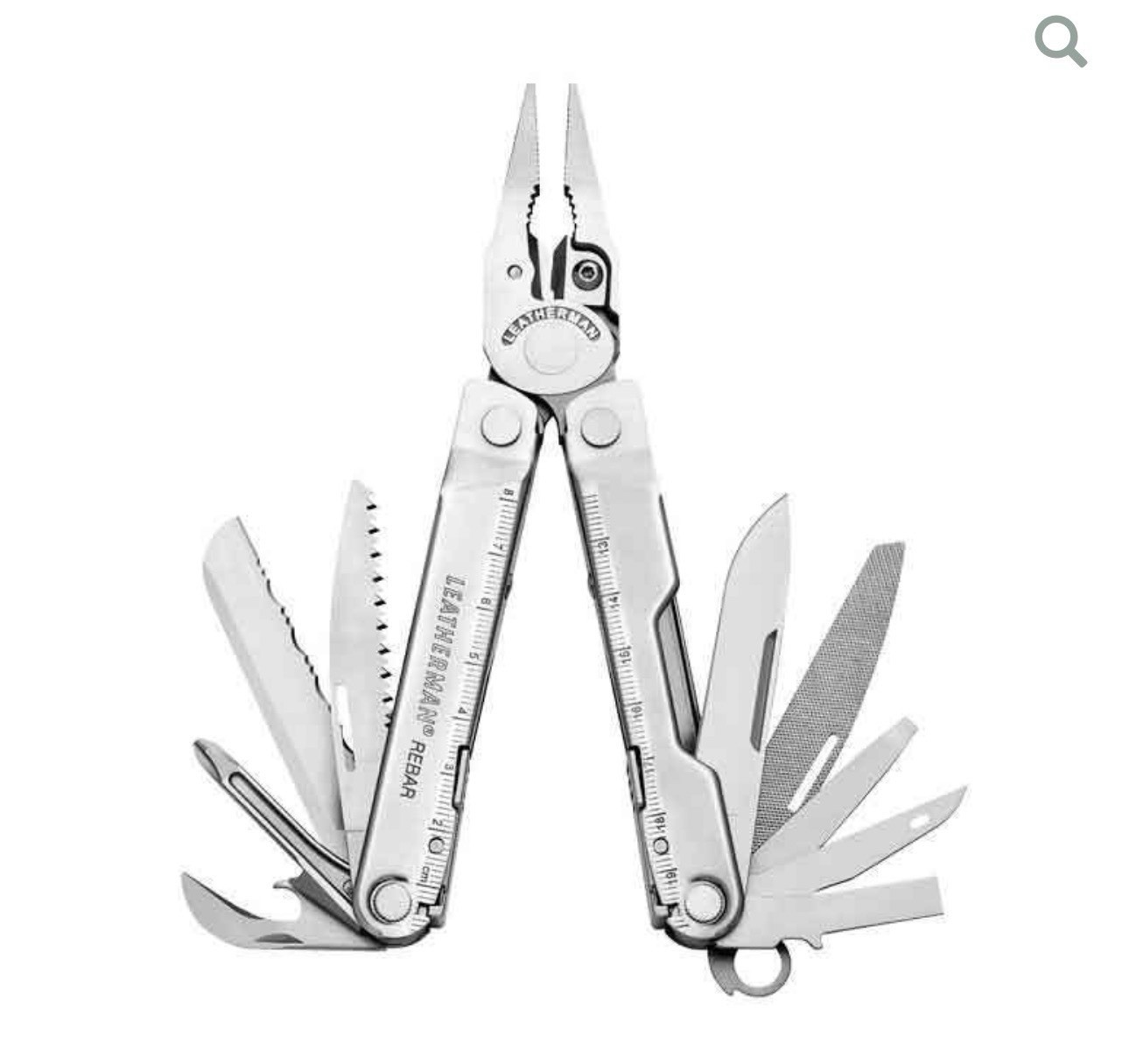 Leatherman Rebar Multi-Tool Stainless Steel with Sheath Pouch