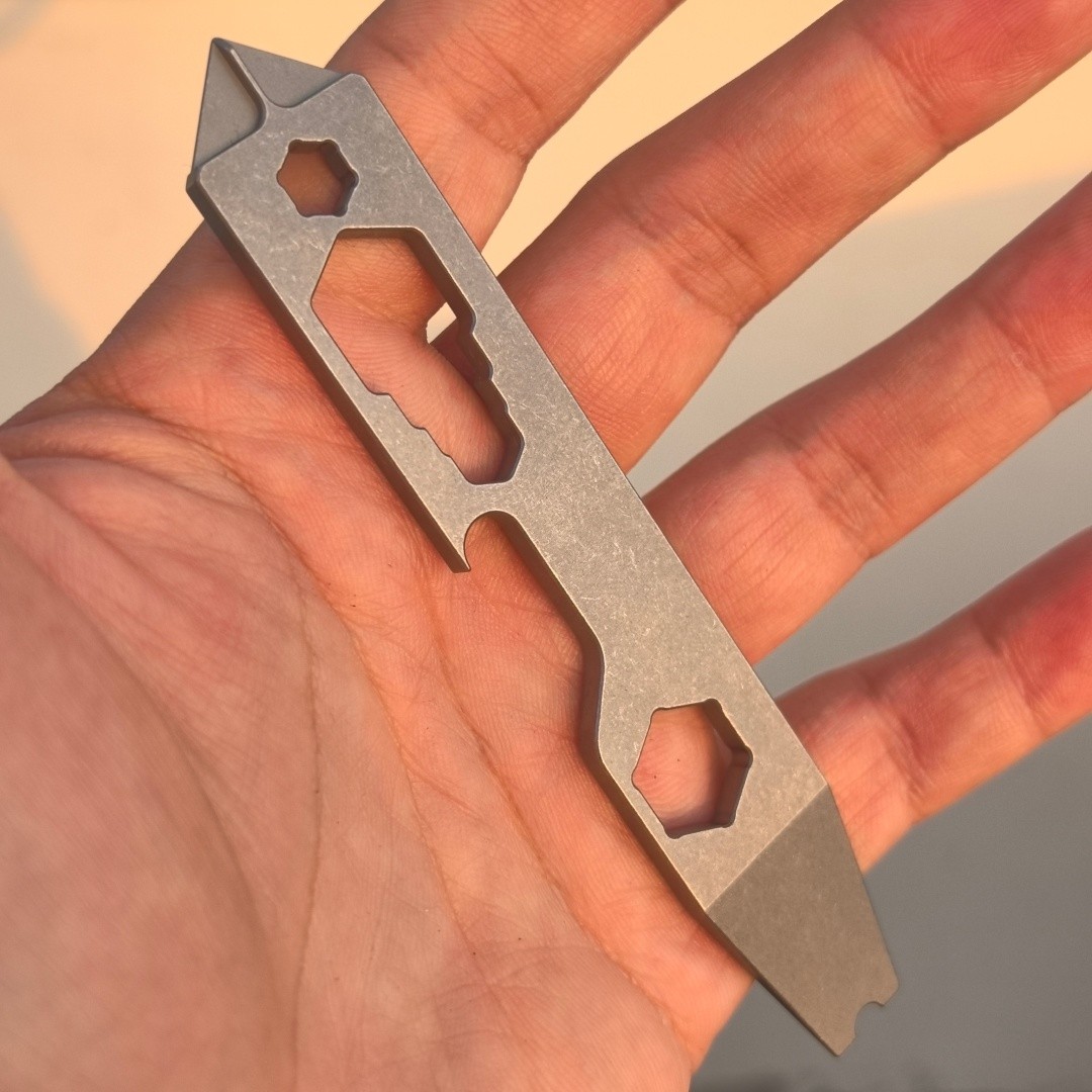 Compact TC4 Titanium alloy EDC Multi Tool with Wrench Screwdriver Pry Bar