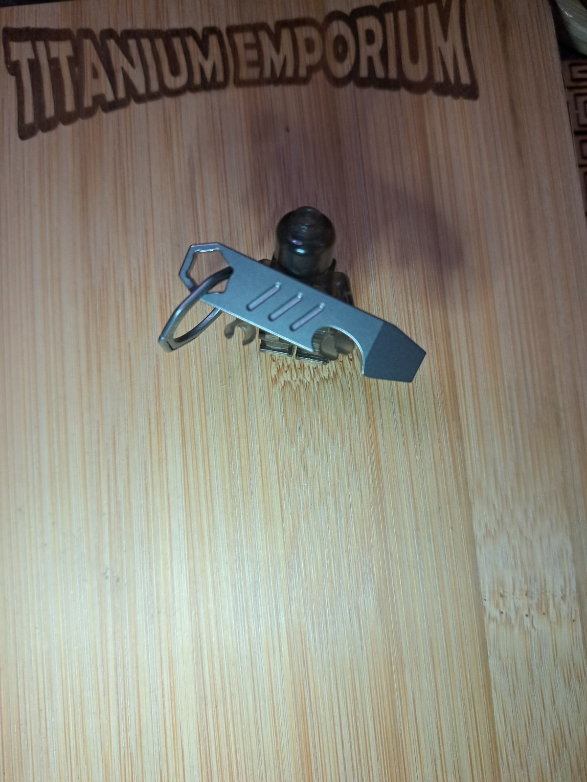 Mini EDC Titanium Keychain Bottle Opener