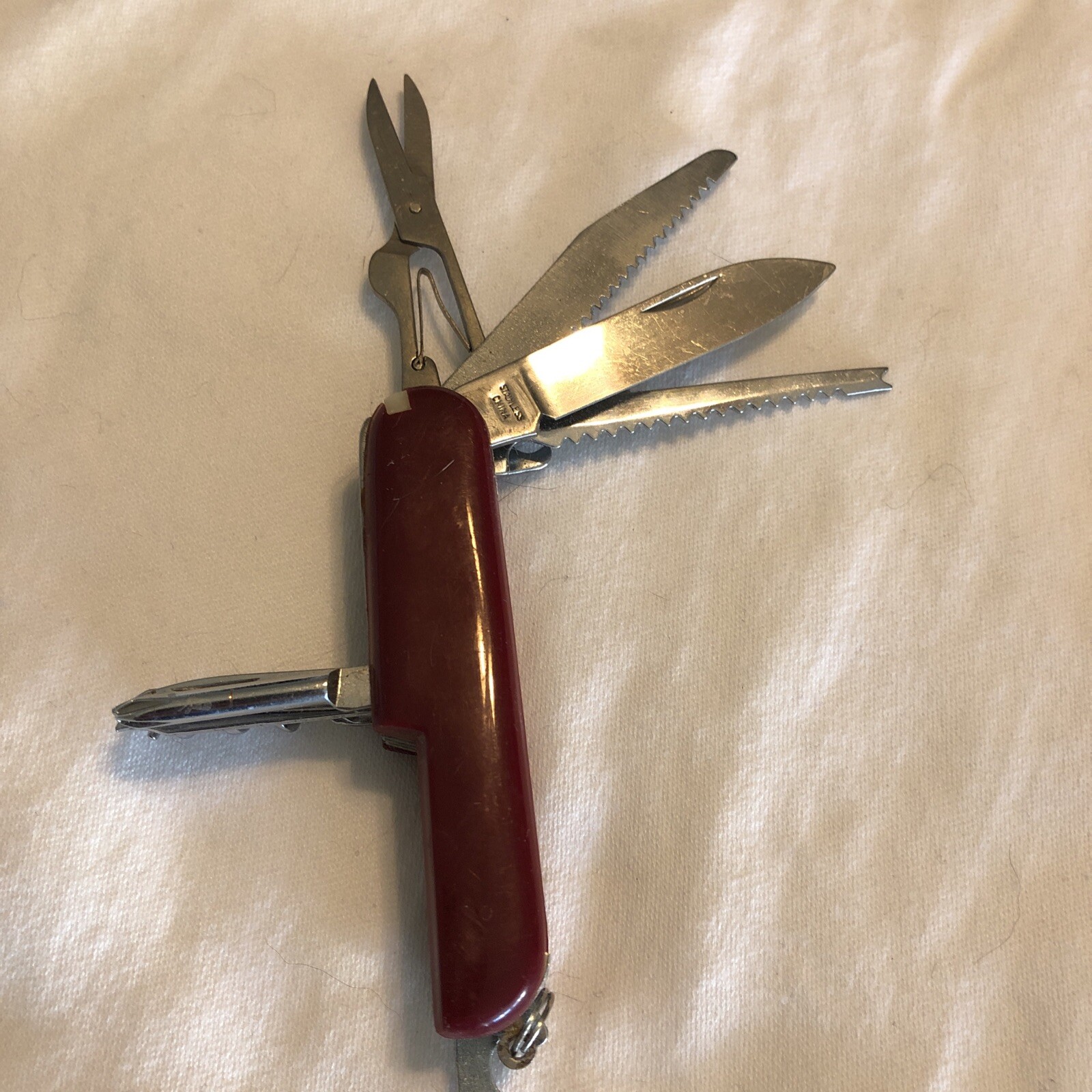 Stainless Steel Multi Tool Pocket Knife – 11 Tools including knife, saw, awl,etc