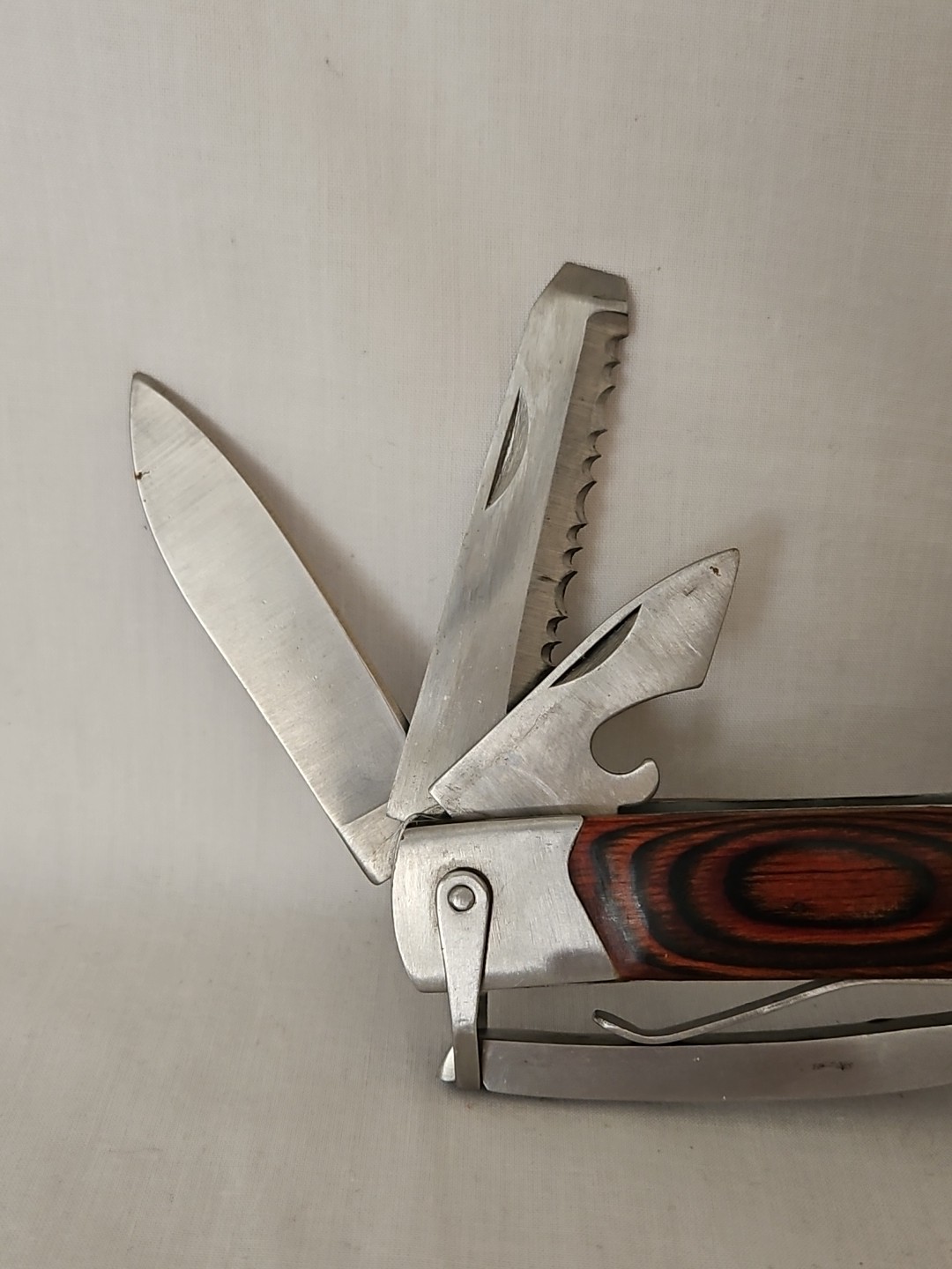 Sheffield 12913 The Hammer 14-In-1 Multi Tool Stainless Steel & Hardwood Handle
