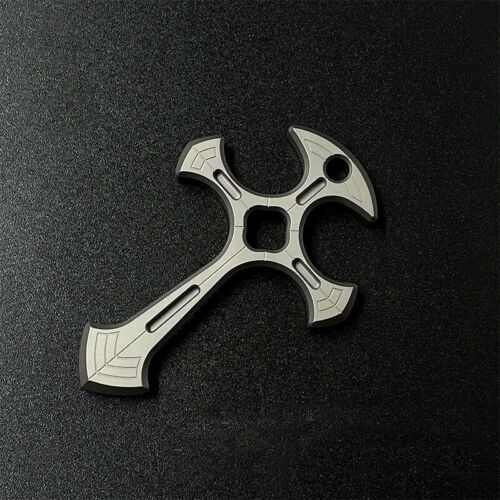 TC21 Titanium Alloy CNC Cross Necklace Pendant Bead Keychain Outdoor EDC Tools