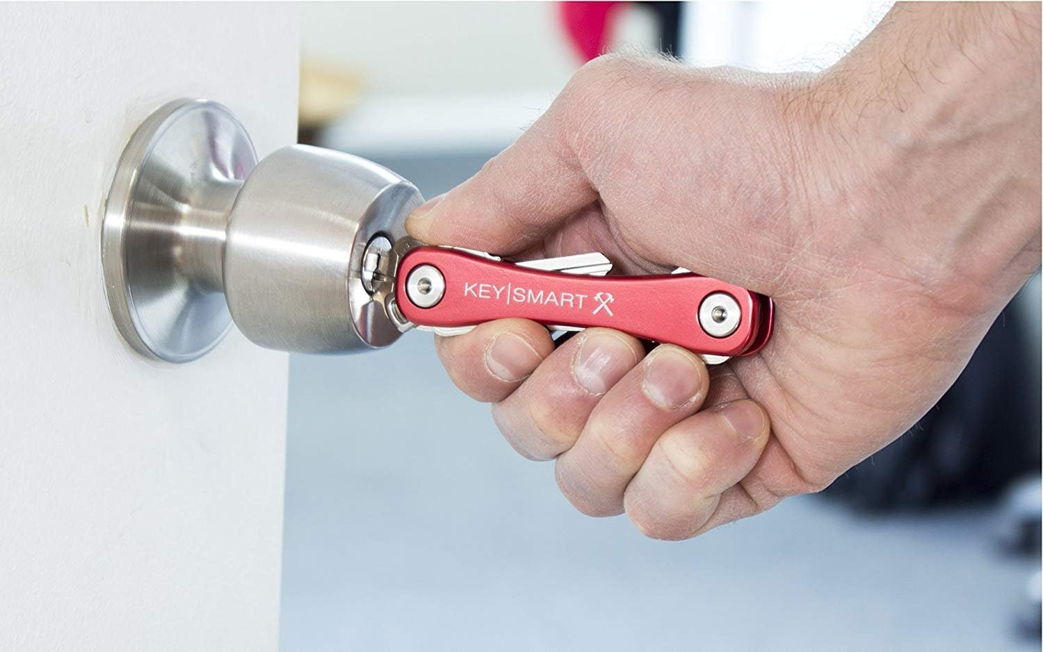 Keysmart Rugged – Multitool Key Holder for Keychain W/Bottle Opener and Pocket C