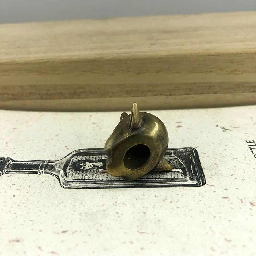 EDC Brass Hell Devil Knife Bead DIY Umbrella Rope Keychain Tool Lanyard Pendant