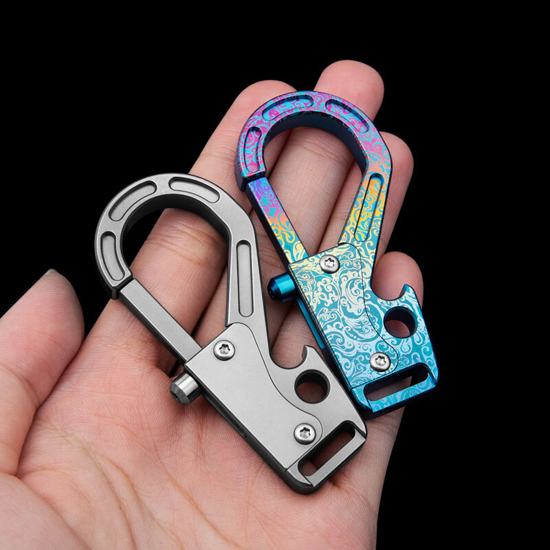 Titanium Alloy Keychain Bolt Action Key Pendant Outdoor Opener Portable EDC Tool