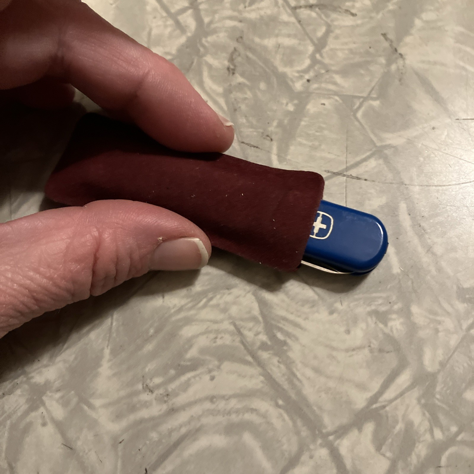 Wenger Swiss Pocket Knife Blue LL Bean missing parts