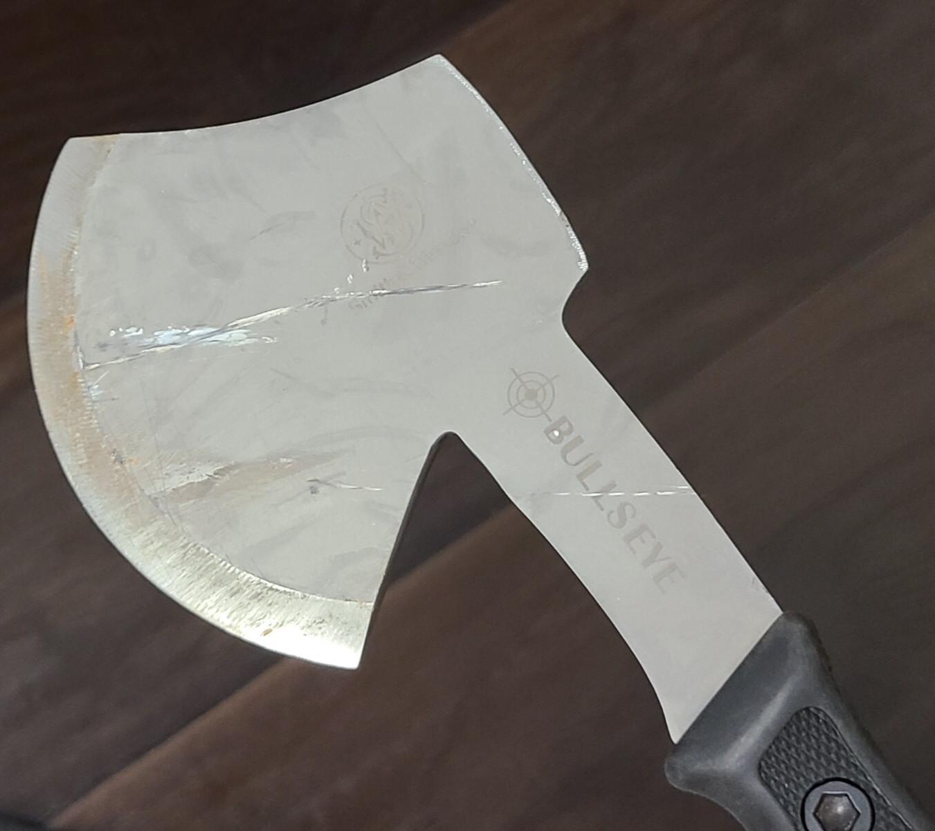 Smith & Wesson BullsEye Hatchet Gut-hook Hunting Knife Sheath Camp Hatchet