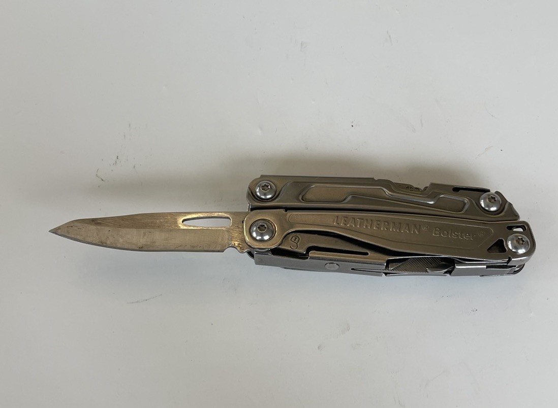 Leatherman Bolster 13-in-1 Multi-tool Folding Pocket Knife Stainless With Sheath