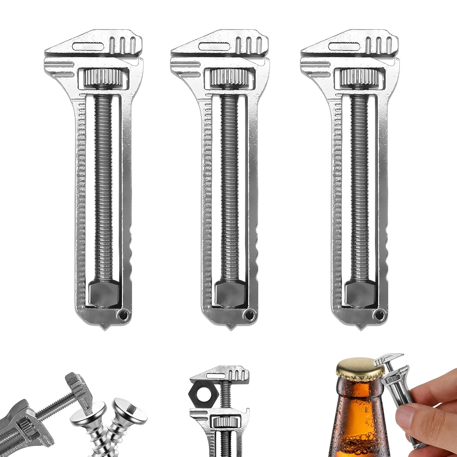 Titanium Multitool Set 3PCS Compact Pocket Multitool EDC Gear Portable