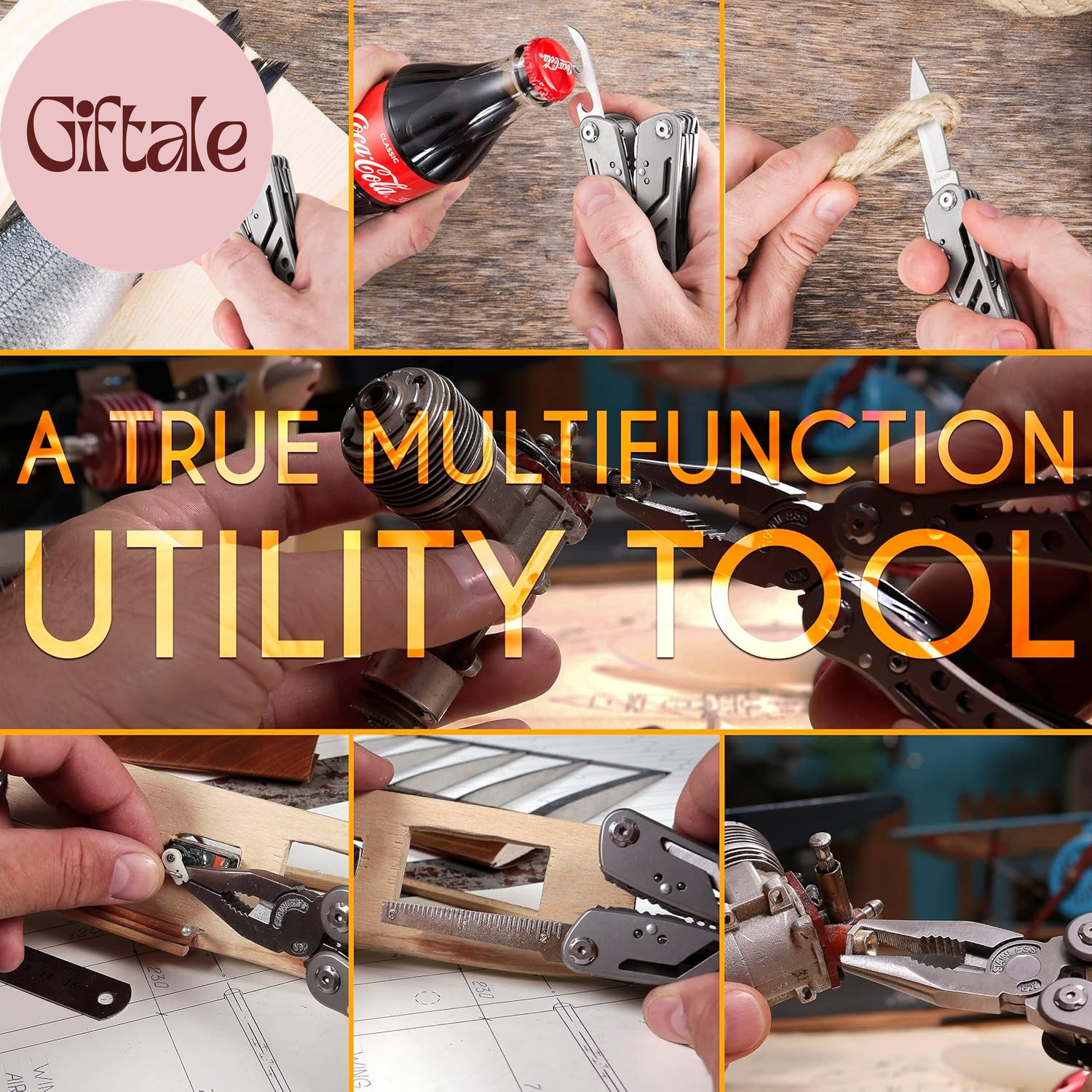 24-In-1 Multitool with Knife, Pliers & 11 Bits Sharp Stainless Steel – Multi Too