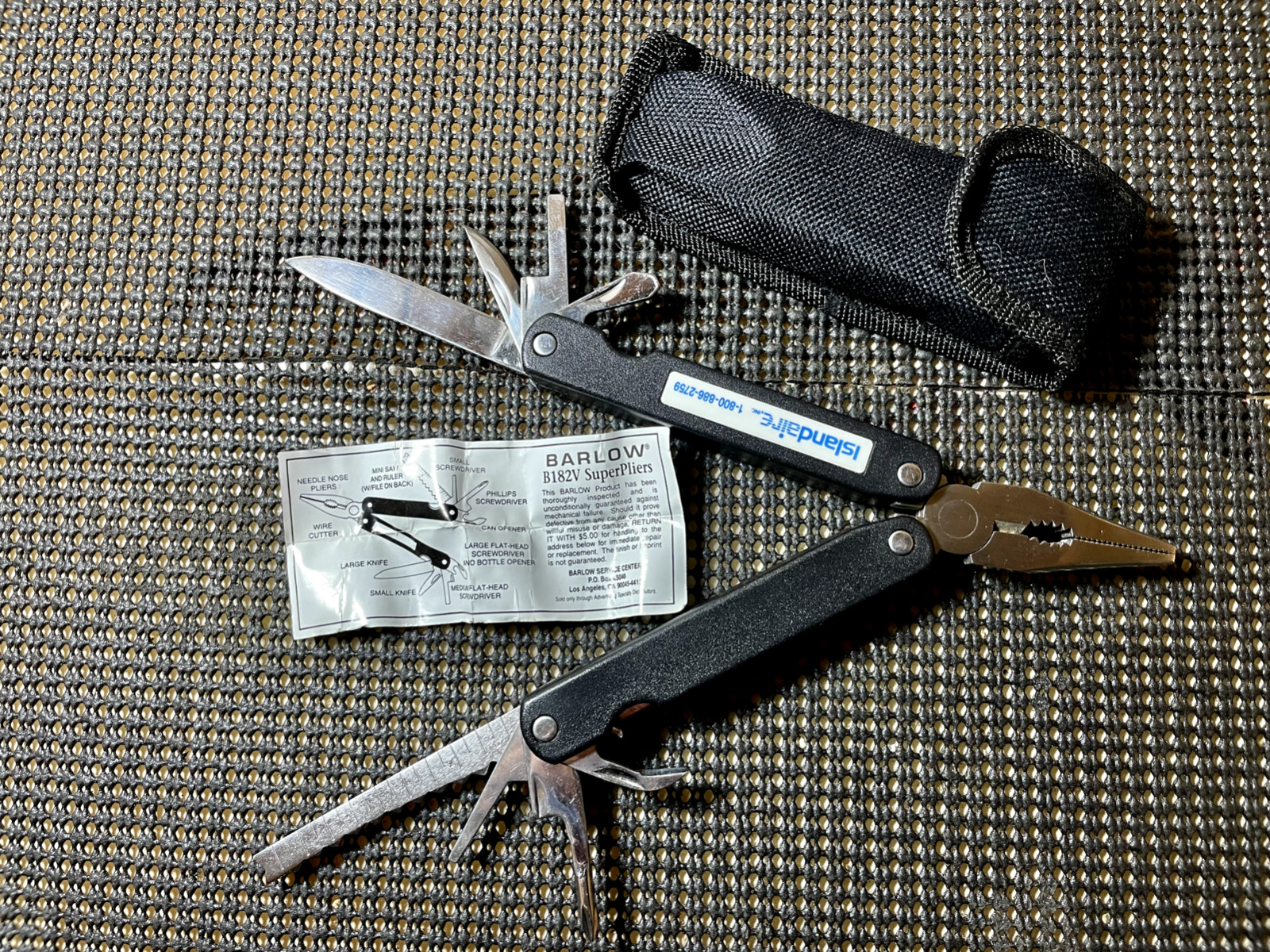 Barlow B182V Stainless SuperPliers/Multi-Tool, New
