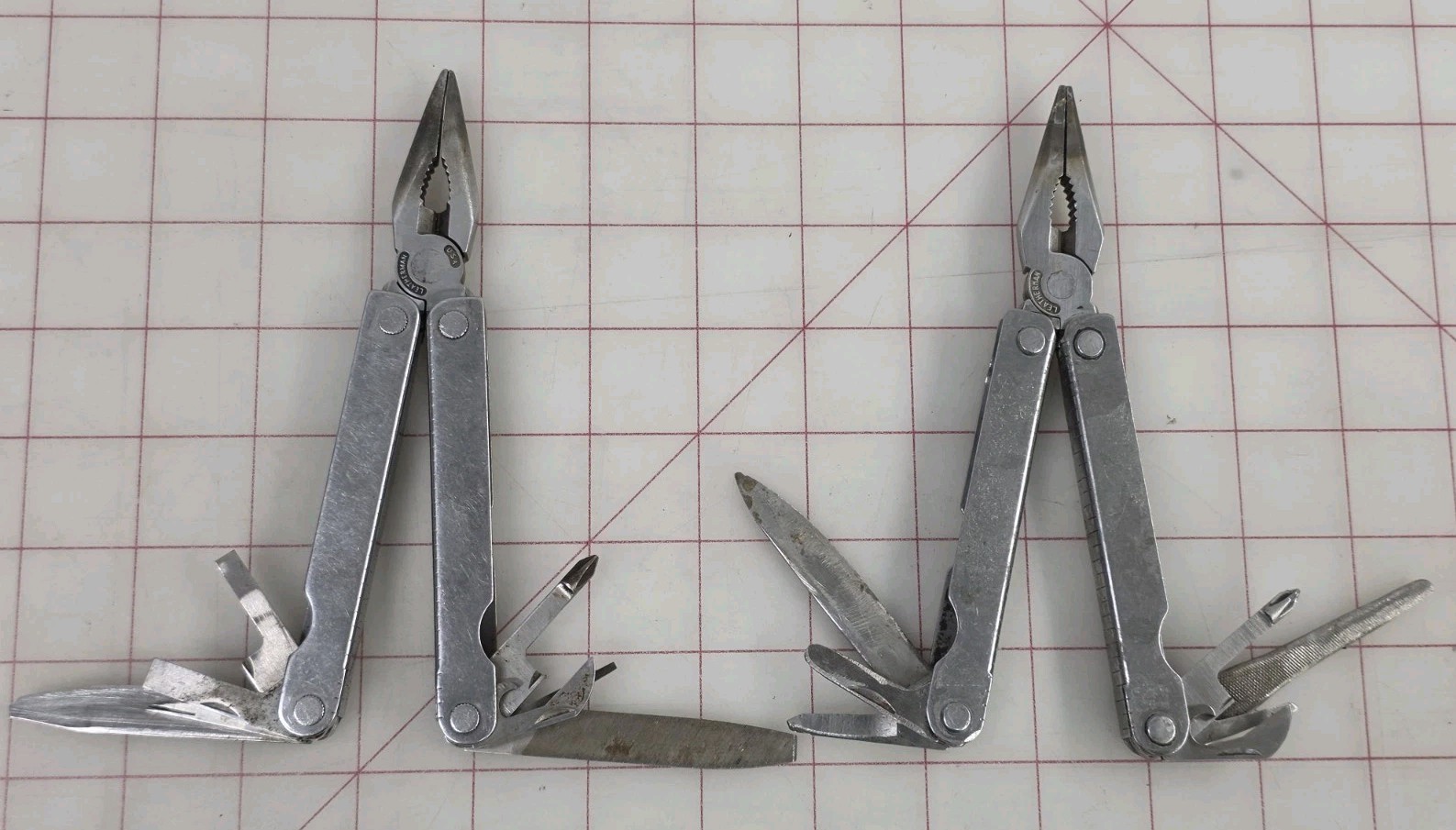 Lot Of 2 Vintage Leatherman Tool PST Portland OR USA Multi-Tool Stainless Steel