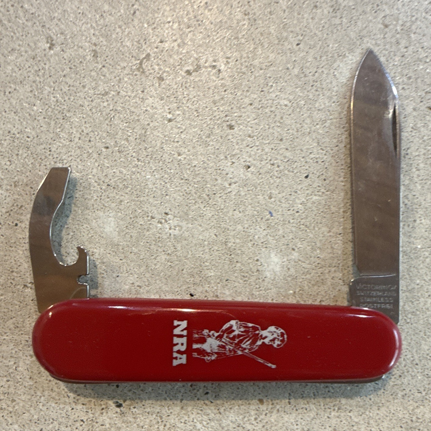 Victorinox Swiss Army Red 2-Tool Multi-Tool Pocket Knife Bottle Opener NRA