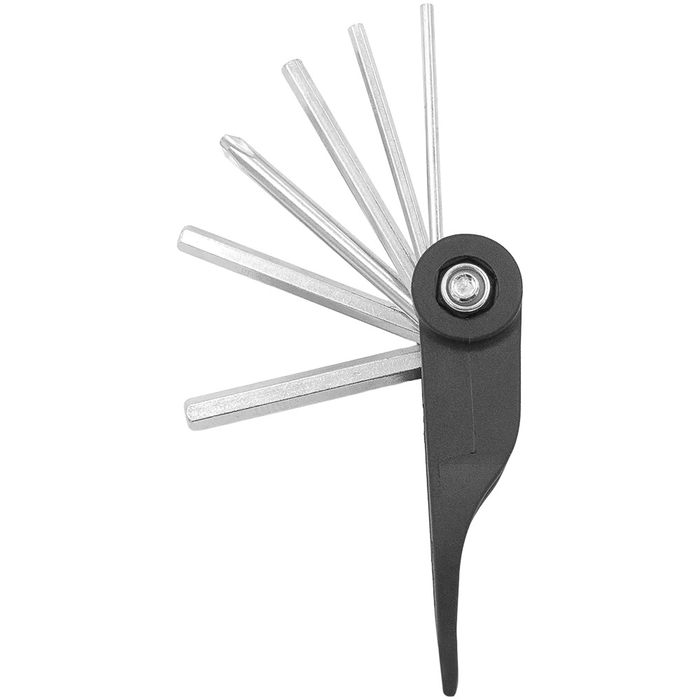 Zenport 17008 17-Function Bicycle Multi-Tool, Black/Silver