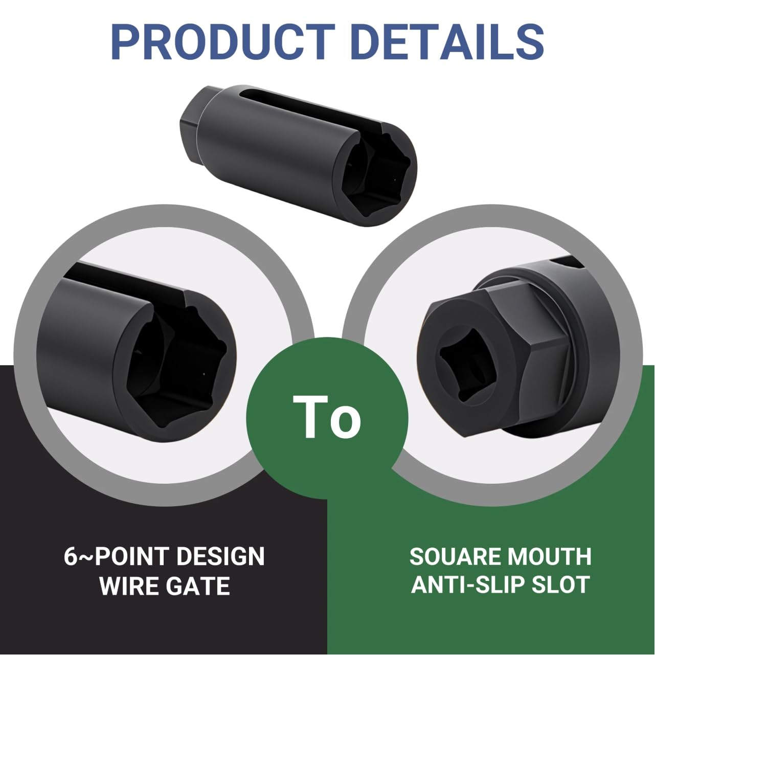 Oxygen Sensor Socket 3/8″ Drive x 7/8″ (22mm) for Easy O2 Installation & Removal