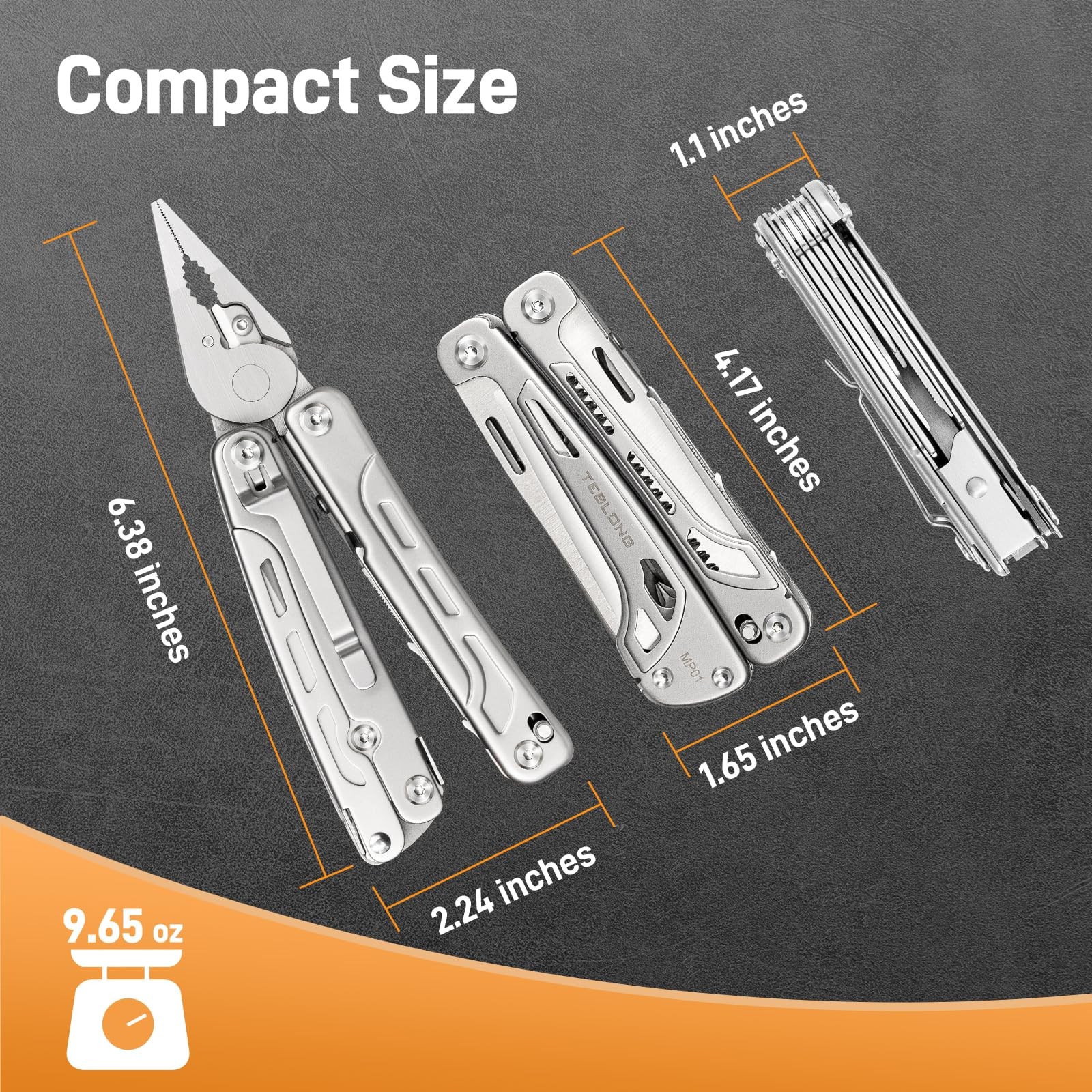 18-in-1 EDC Multitool Pliers with Scissors, Pocket Knifes with Screwdrivers, …