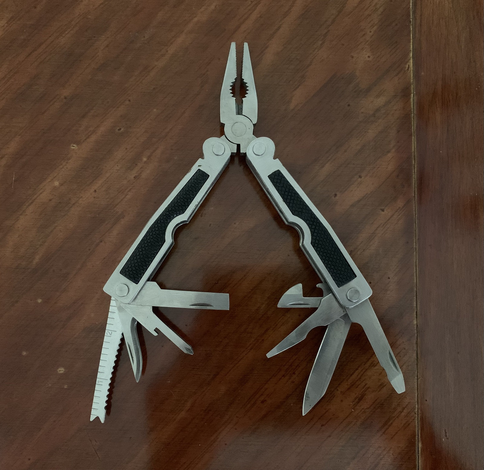 9-in-1 Stainless Steel Multi-Tool Pliers with Knife Screwdrivers Ruler