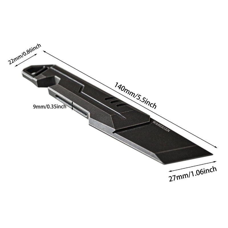 TC21 Titanium Alloy Thickened Pry Bar Outdoor EDC Multi Tool with Window Breaker