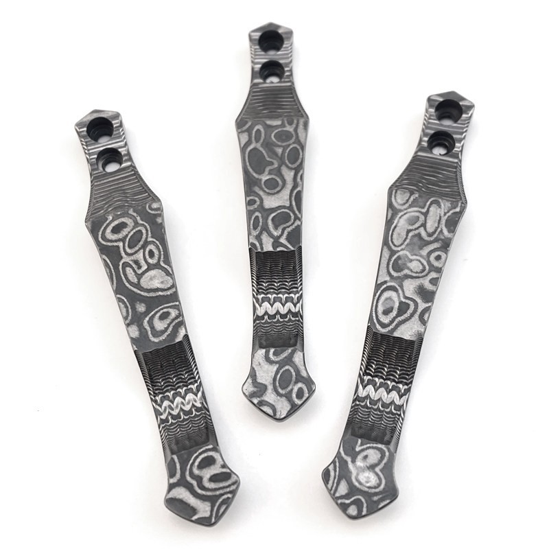 Damascus Steel Pocket Clip for Rick Hinderer XM-18 Knife Titanium Clip Upgrade