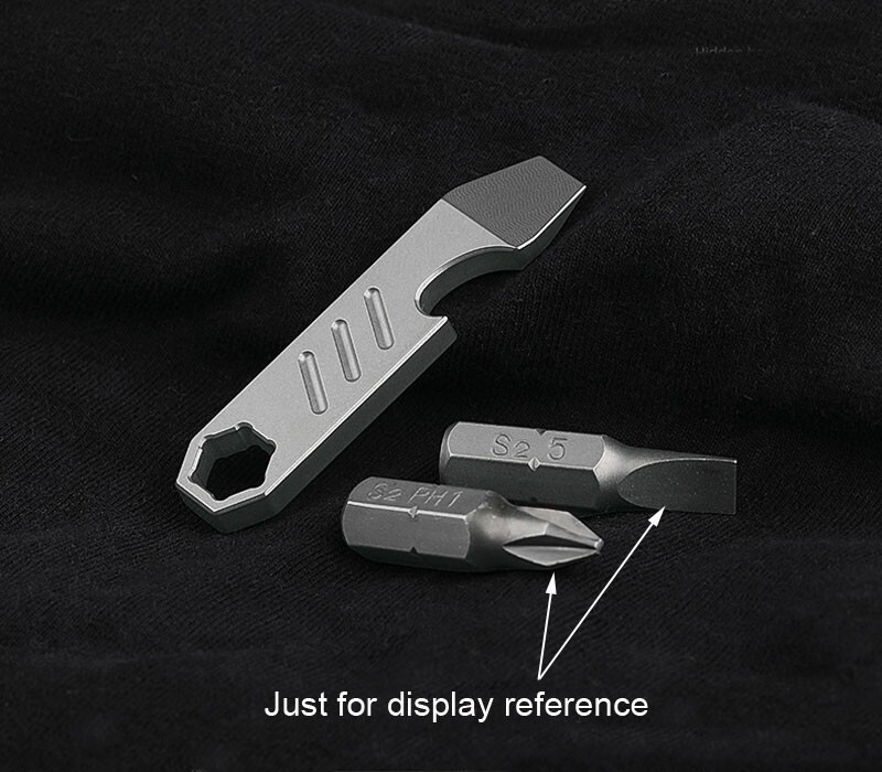 Hot Mini Titanium Alloy Keychain Multi Tools Pry Bar EDC Crowbar Bottle Opener
