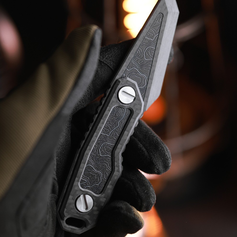 Customize – Hollow Luminous Carbon Fiber Crowbar Multi Tool Survival Defense EDC