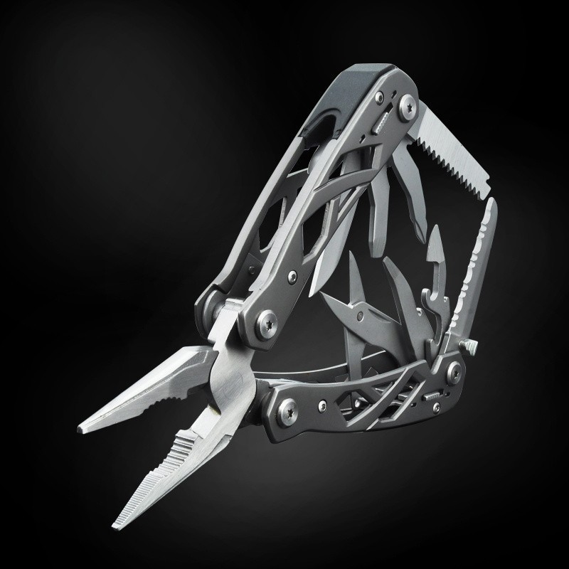 12-in-1 EDC Multi-Plier Tool Kit Pocket Knife Needlenose Wire Cutter