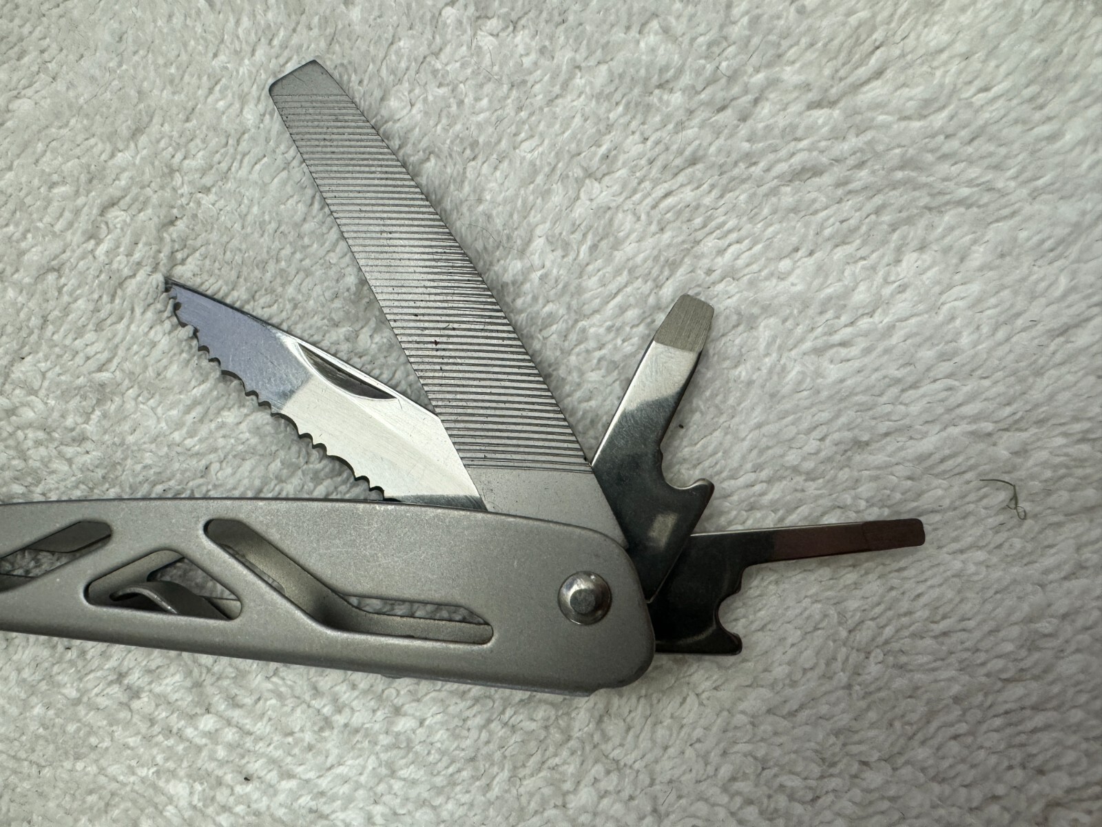 B/Bury Multi-Tool File Pliers Screwdrivers Glass Break Knife Survival Hiking