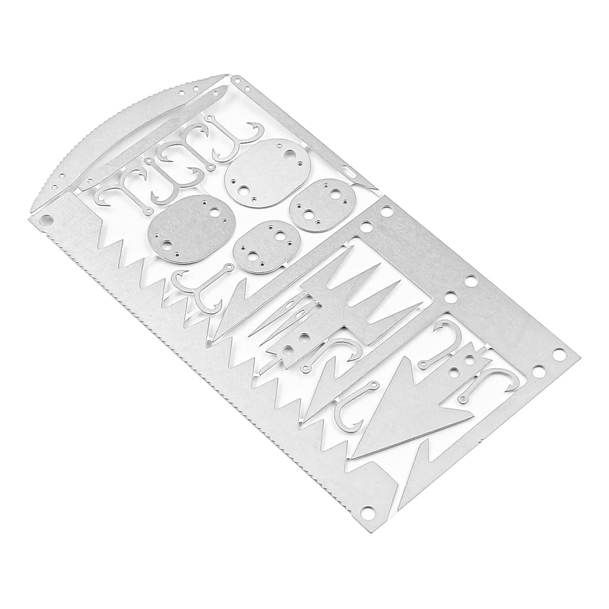 4Pcs Stainless Steel Camping Survival Card Outdoor Multifunction Tool Card …