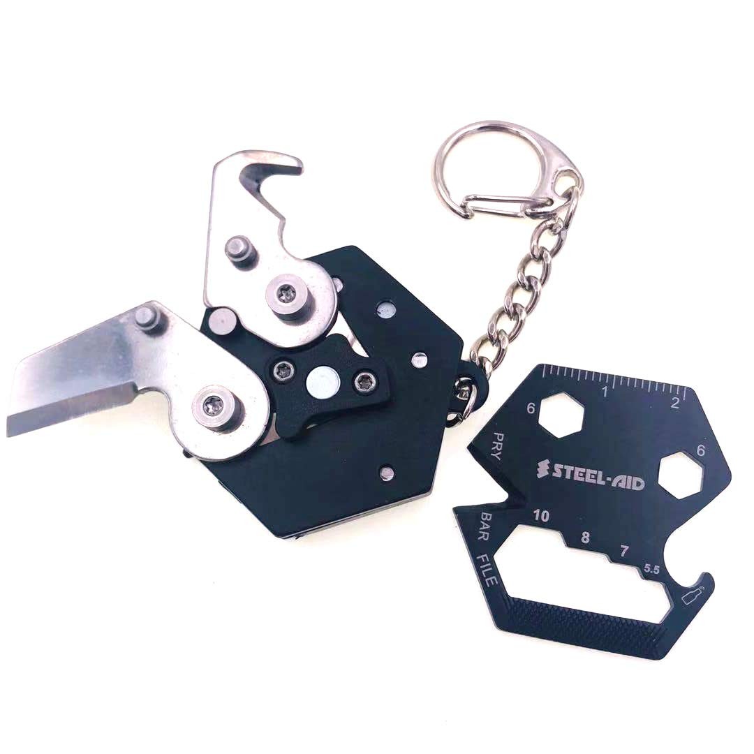 Multitool Card Key Chain – Hexagonal Kit with Micro Screw Driver Set, Bottle …