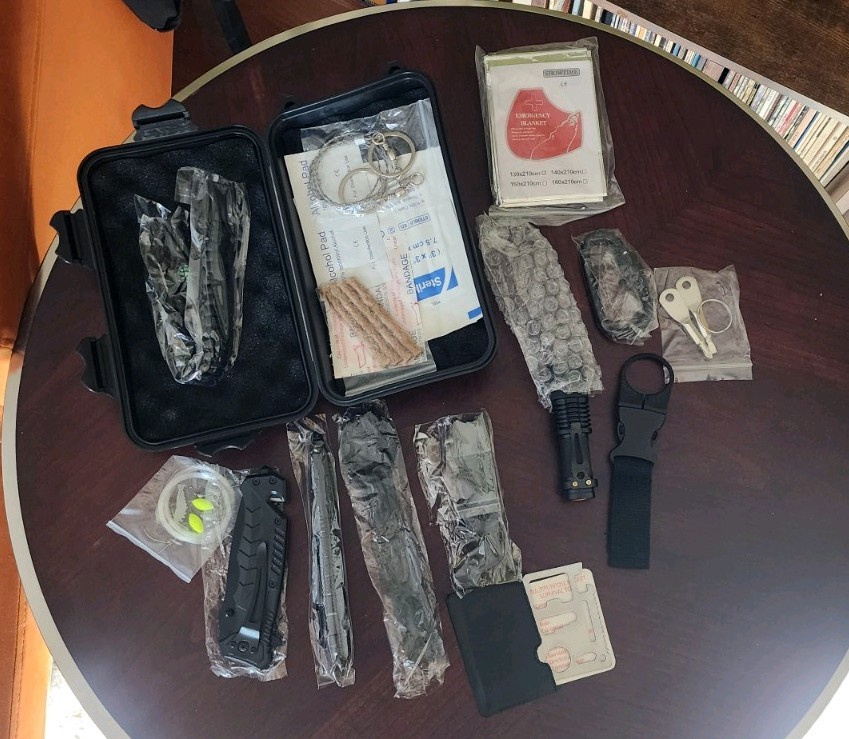 Brand New Survival Toolkit – Multi-Piece Emergency Set in Hard Plastic Case