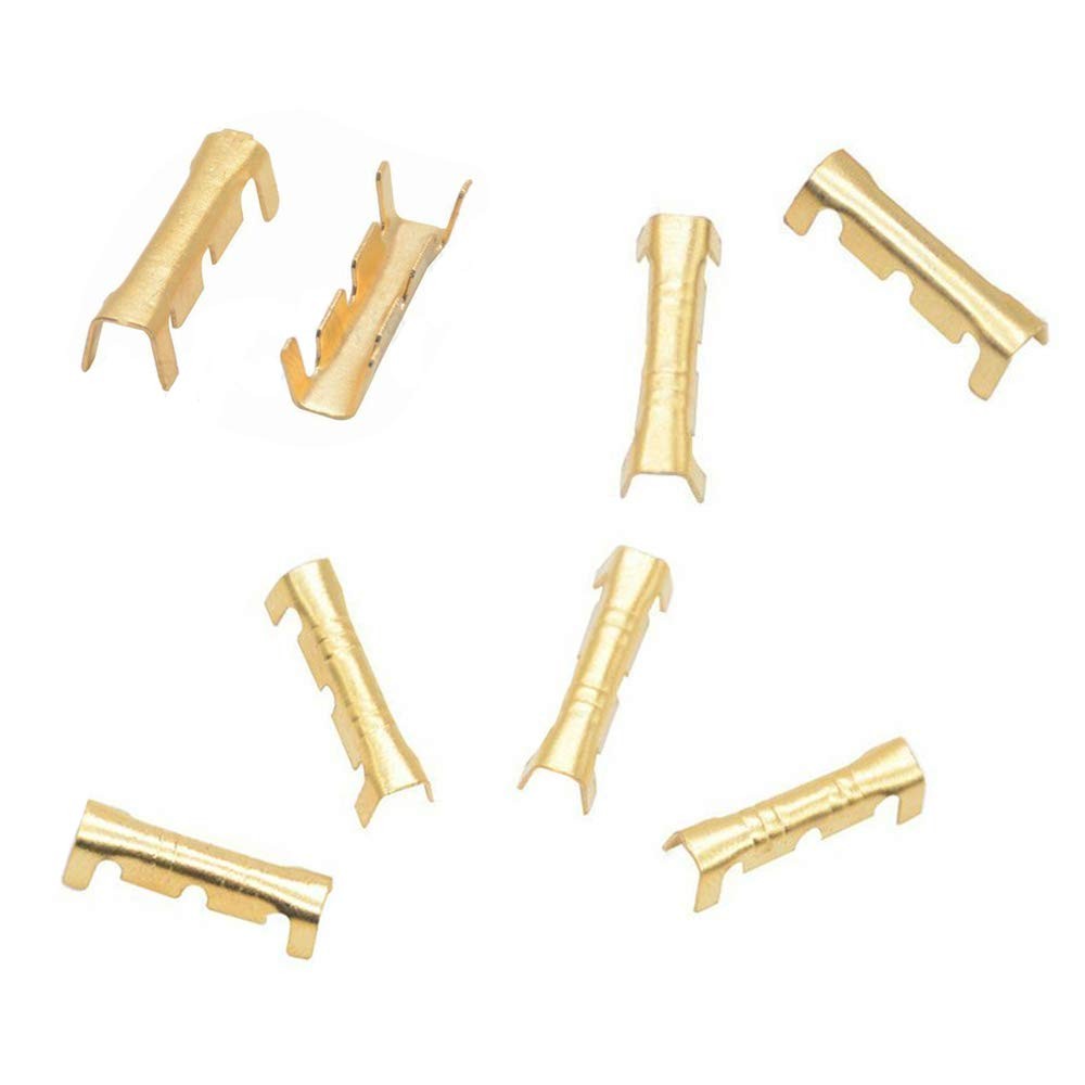 200pcs Ushaped Terminal Tab Small Teeth Pressing Button Quick Connect Terminal W