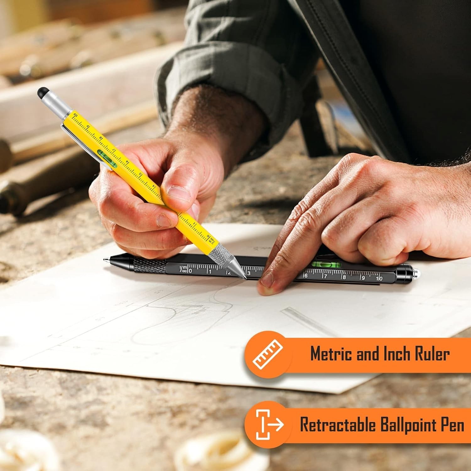Multifunctional 9-in-1 Pen for Men – Perfect Holiday Gift in Elegant Packaging