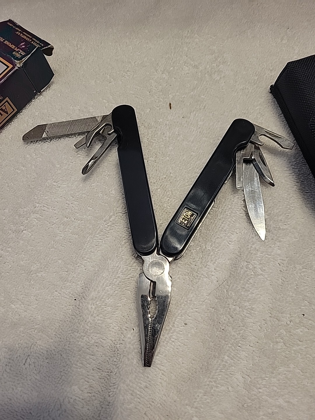 Eton All Purpose Multi Tool New In Box With Pouch Vintage 9 Tools In One