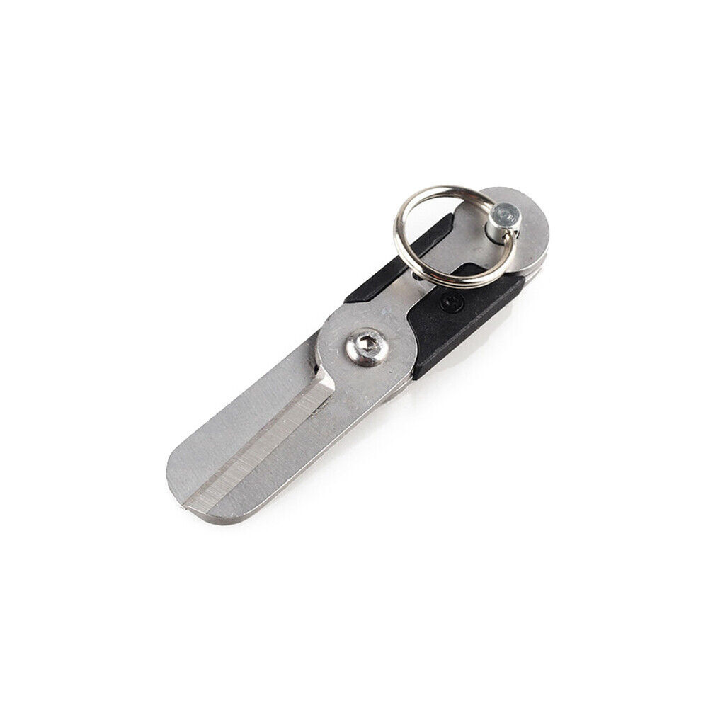 3pcs Gear Mini Scissor Spring Load Detachable Keychain Multi Tool Survival EDC