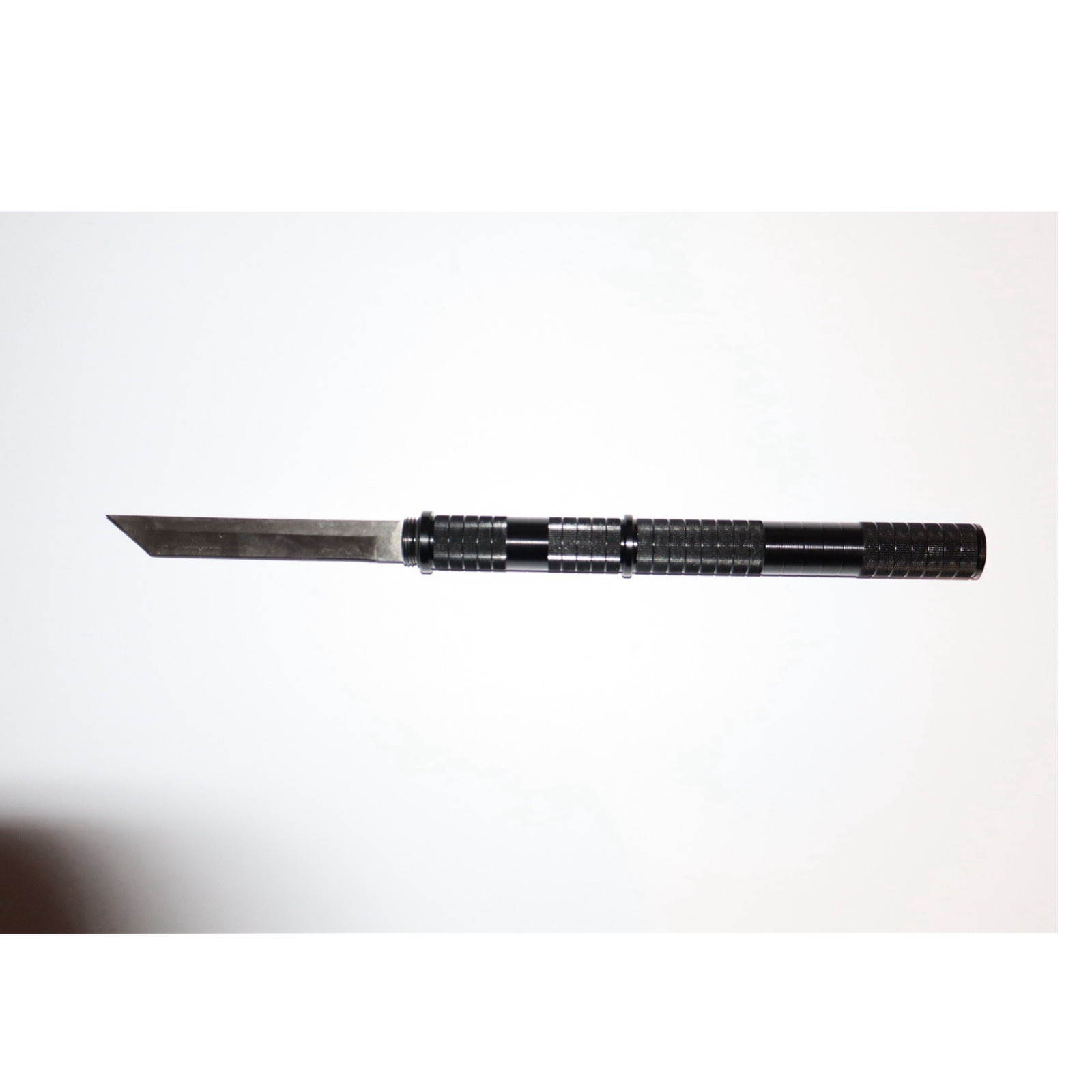 Black Silver Metal Multi-Tool Straight Edge Steel Knife