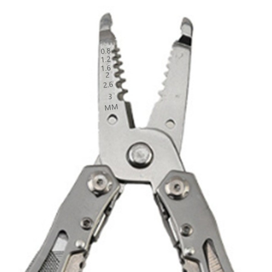 Full Steel Multi Tool Pliers Folding Knife Tiger Pliers Outdoor Emergency Kit