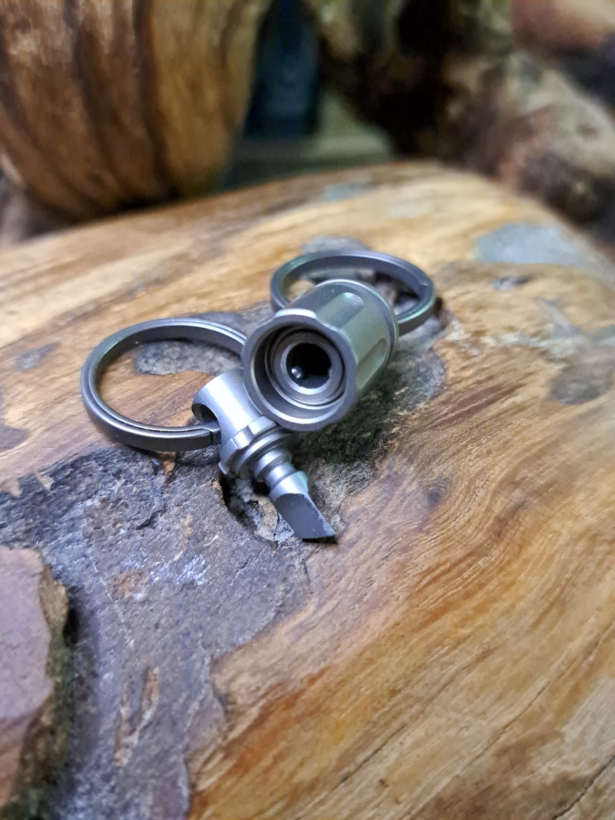 Pro Series Titanium Quick-Release Multi-Tool Swivel Keychain