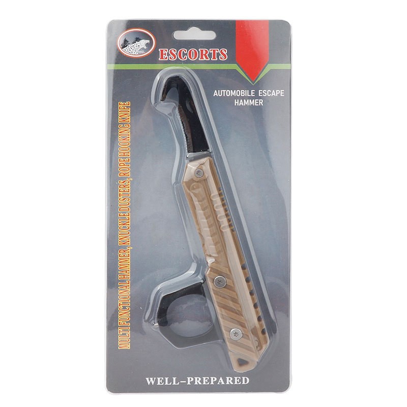 EDC Multitool Keychain Mini Portable Serrated Hook Utility Gear For Outdoor Tool
