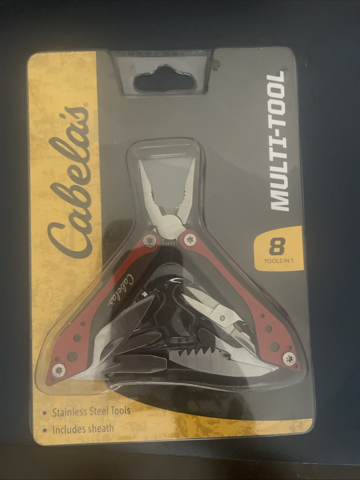 Cabelas’s 7-1 Tool Red Multi-Tool NEW
