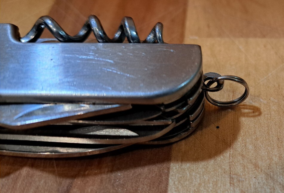 NICE VTG 11 PIECE MULTI TOOL POCKET KNIFE STAINLESS STEEL