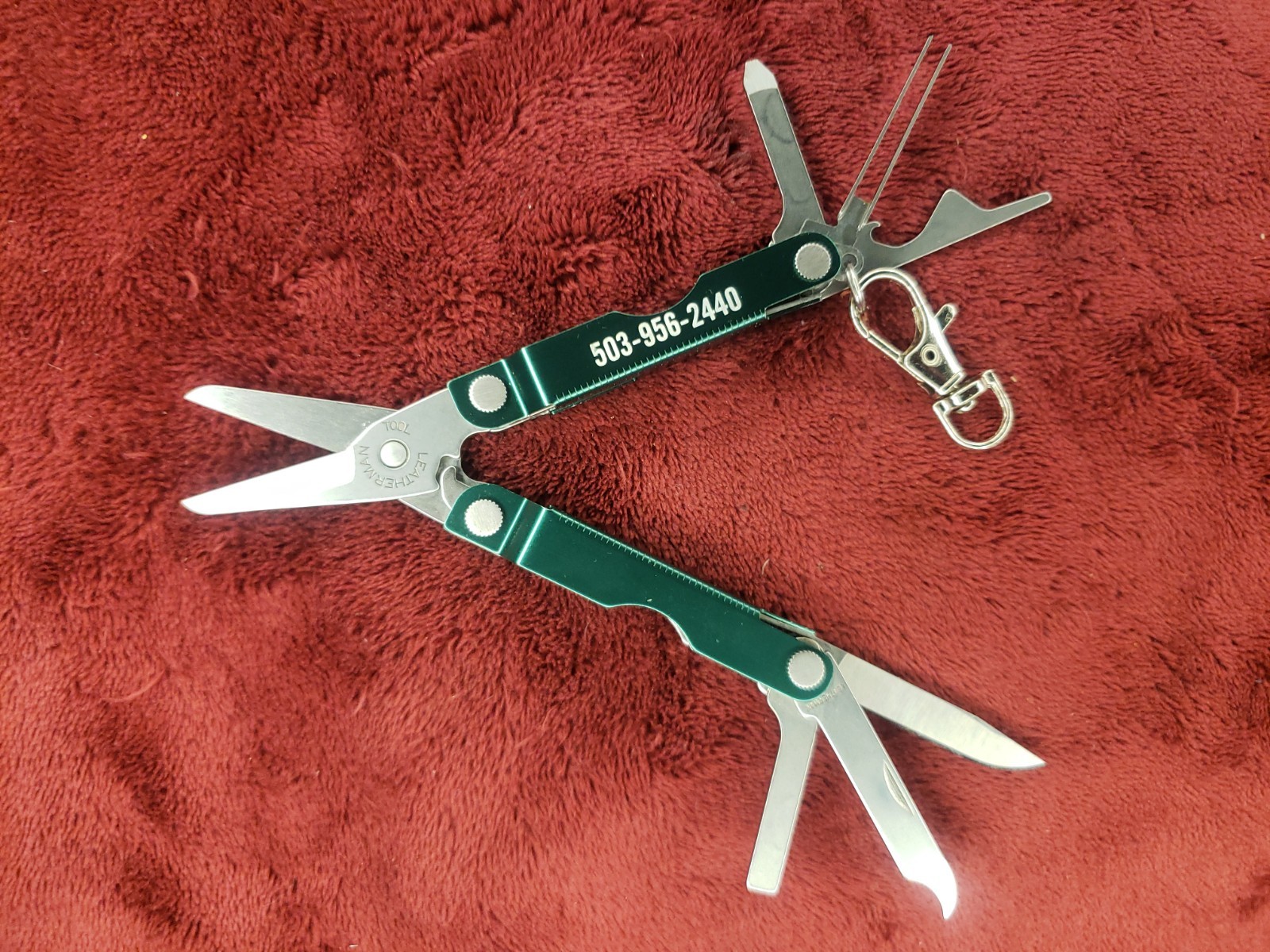 Leatherman Micra Green Multitool Aaron DeVore print