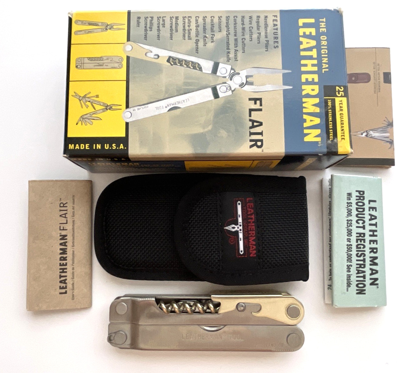 Leatherman Flair Multi-Tool Nylon Sheath USA