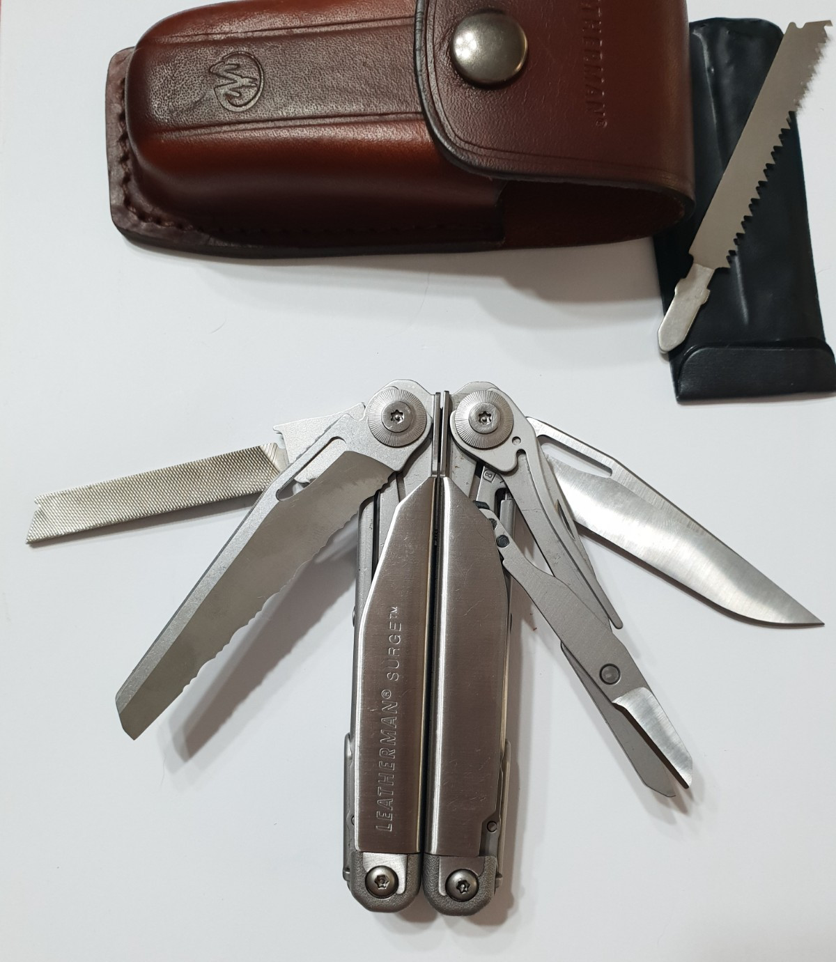 🔥🔥🔥 Leatherman Surge Gen1 Large Leather Sheath Retired Collectable Very Rare