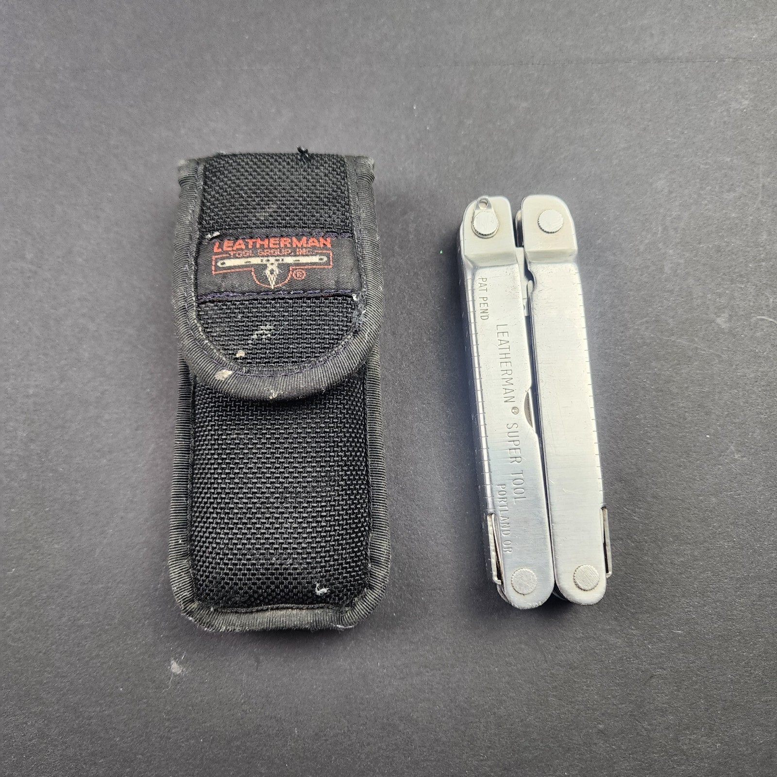Original Super Tool Black Oxide Multitool Made In USA w Nylon Sheath