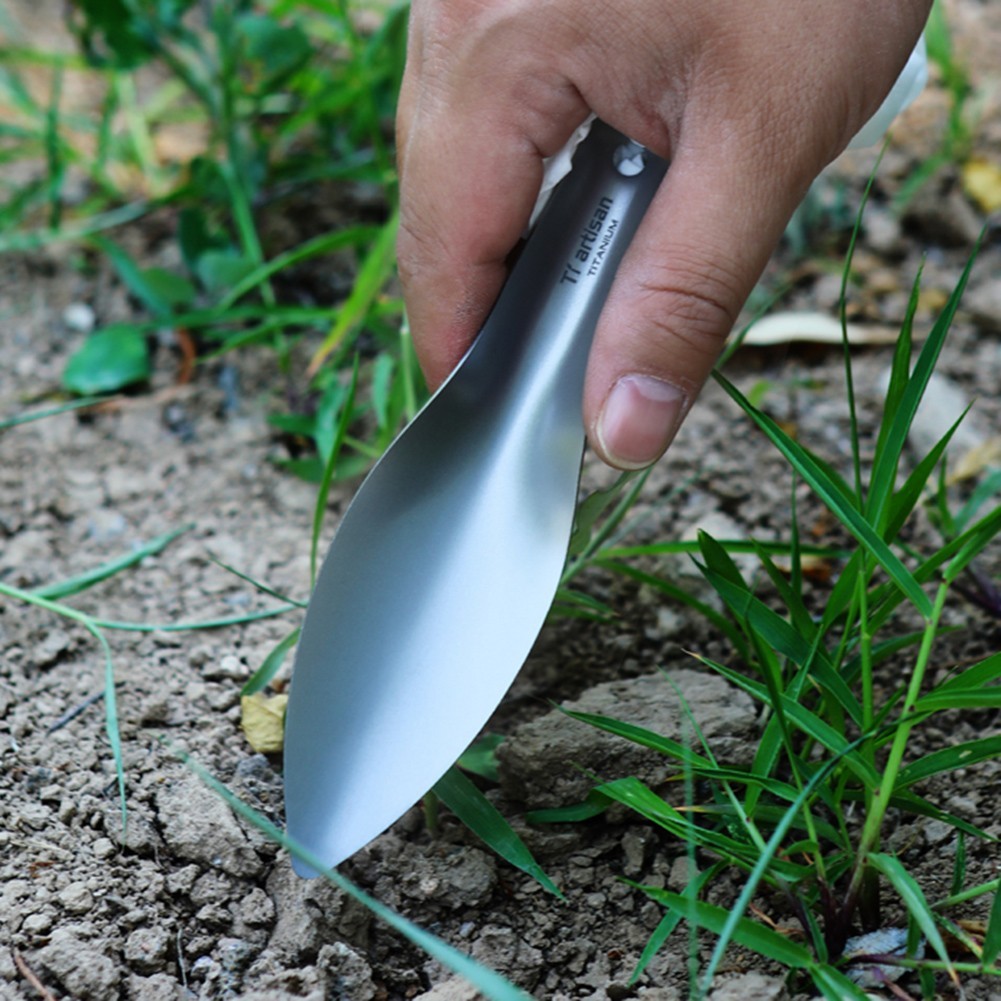 Curved Design Garden Trowel for Easy Digging Camping Hiking 155x40mm 0.8mm
