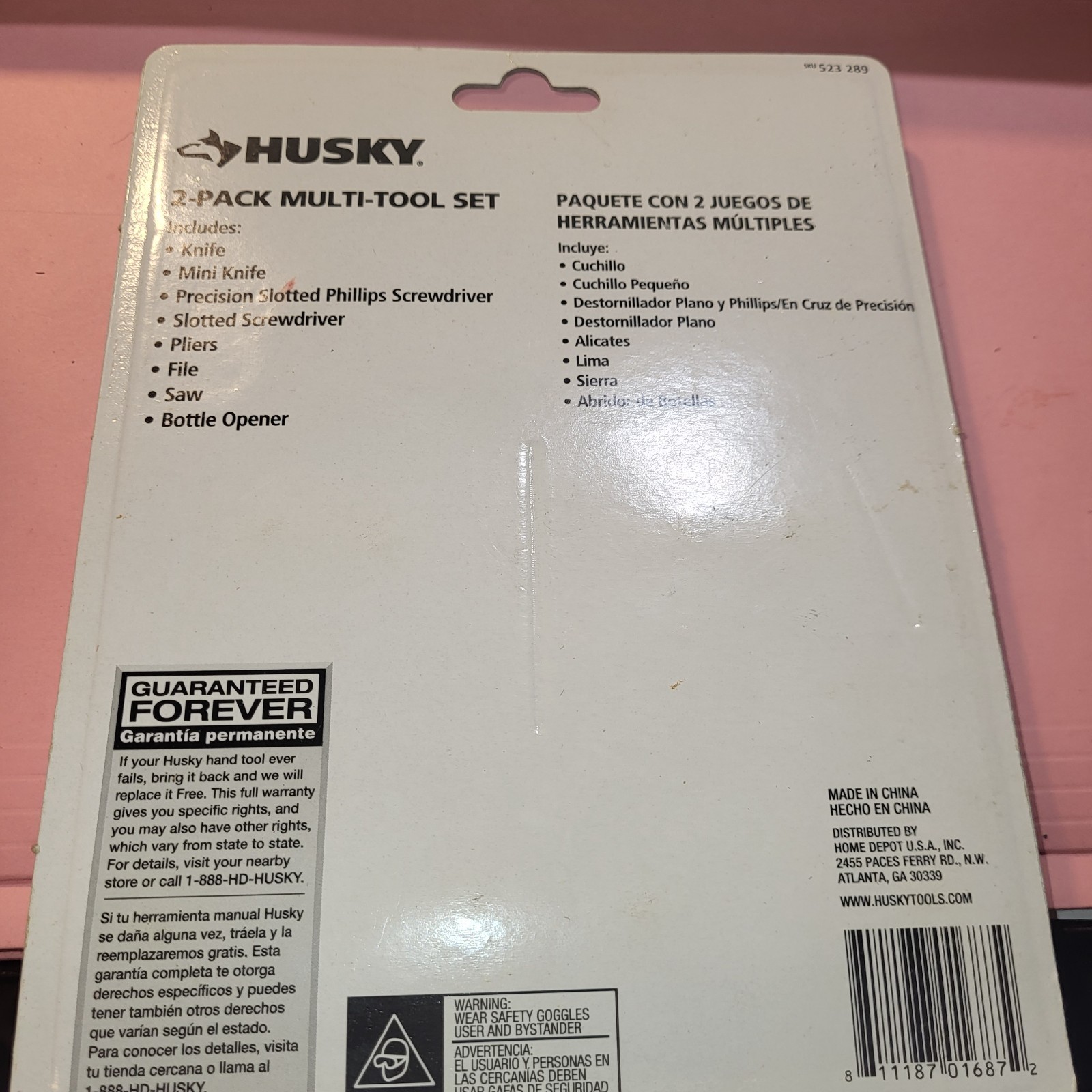 Husky 2-Pack Multi-Tool Set in New in the Package Condition 523 289
